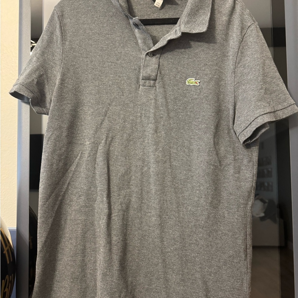 Lacoste Men's Polo in Heather Gray